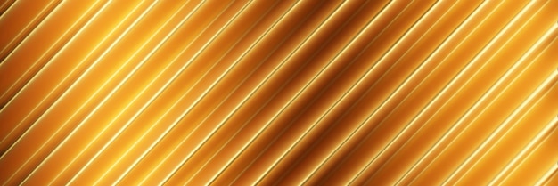 Goldmetallhintergrund Gebürstete metallische Textur 3D-Rendering