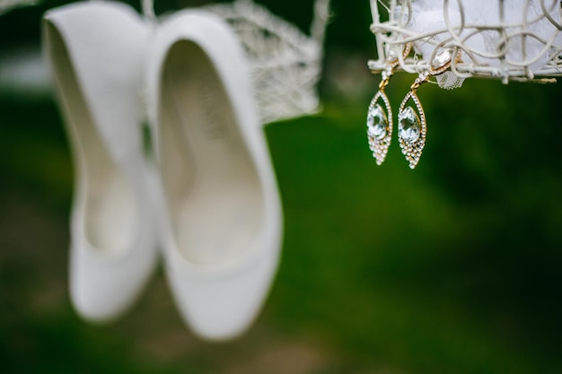 Foto goldohrring mit diamant diamantohrring schmuckohrring