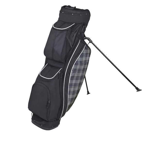 Golf-Tasche auf weißem Hintergrund