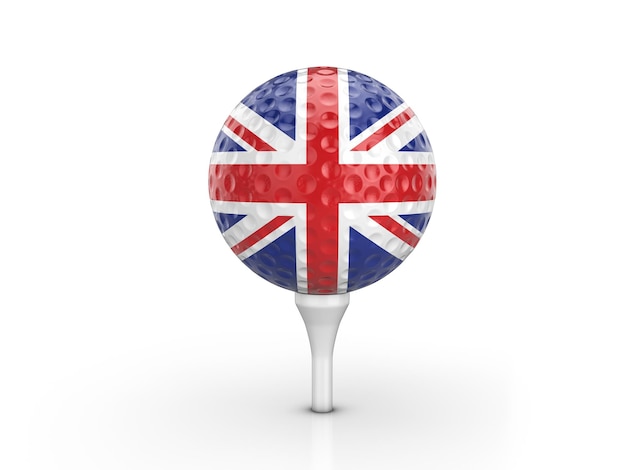 Golfball-Flagge des Vereinigten Königreichs