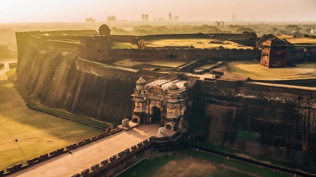 Foto golkonda é uma cidadela e forte no sul da índia está situado a 11 km a oeste de hyderabad