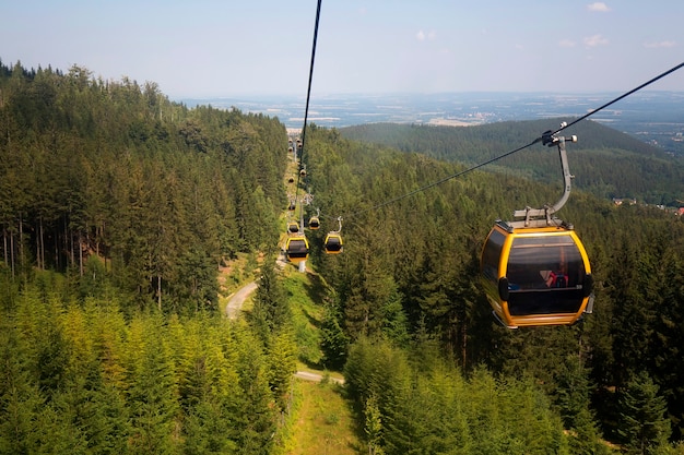 Gondelbahn in den polnischen Bergen