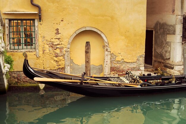 Foto gôndola do canal de veneza