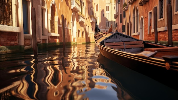 la góndola de Venecia, Italia