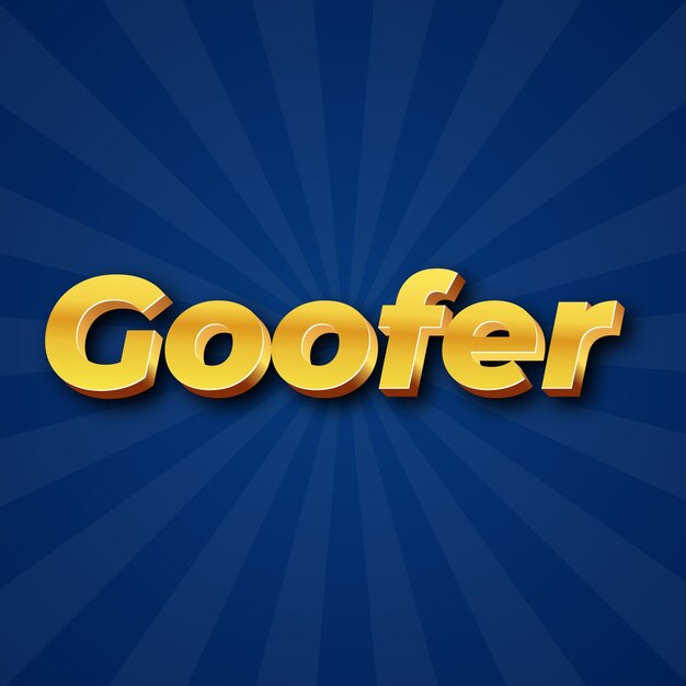Goofer Efecto de texto Oro JPG foto de fondo atractiva de la tarjeta