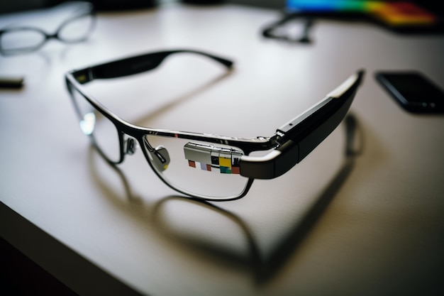 Google Glass es un ordenador con forma de gafas Es unas gafas exclusivas creadas por Google que permite al usuario realizar varias tareas de forma rápida o incluso con un comando de voz