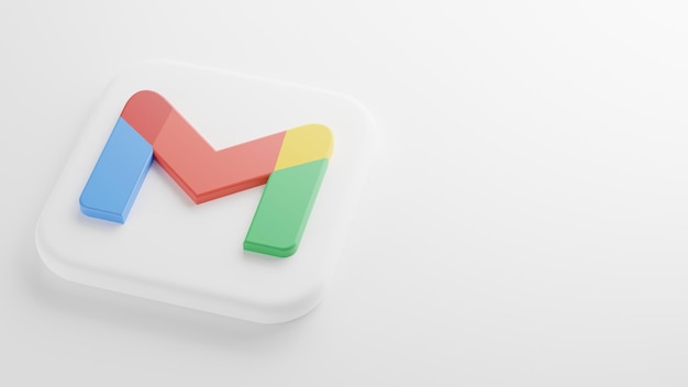 Google Mail-Hintergrund 3D-Rendering