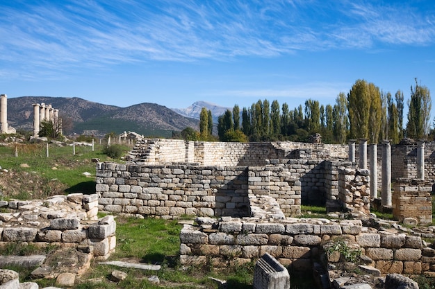 Ágora en Afrodisias, Geyre, Turquía, filtro polarizador aplicado