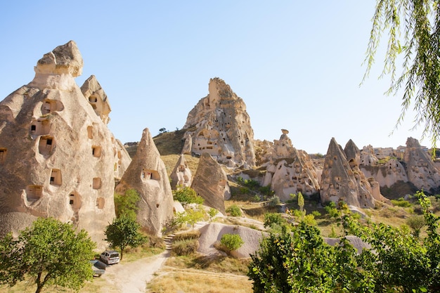 Goreme Nationalpark Nevsehir Türkei Höhlenhausarchitekturen von Kappadokien Reisekonzept