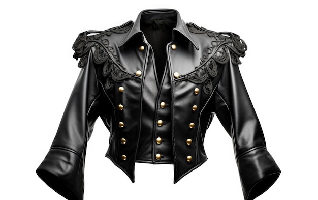 Gorgeous black bolero jacket isolado em fundo branco