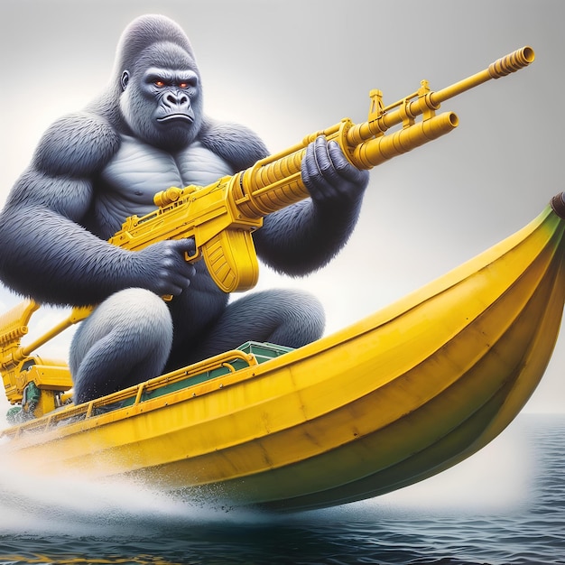 Gorila Mercenário e protetor das Bananas Douradas e da Costa das Bananas
