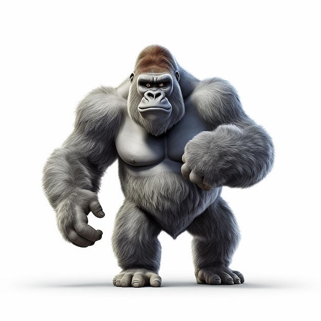 Gorilla 3D-Cartoon