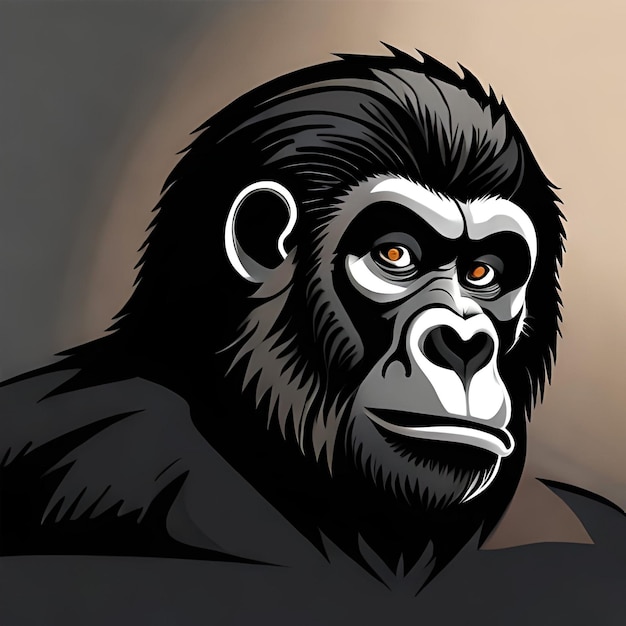 Gorilla Logo Illustration