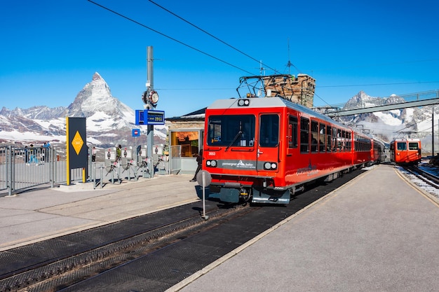 Foto gornergrat bahn ferrocarril tren zermatt