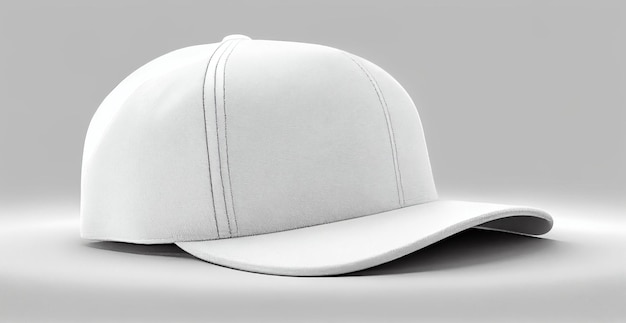 Gorra de béisbol blanca sobre fondo aislado Imagen generada por IA