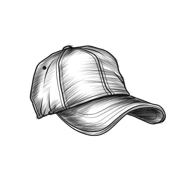 Foto gorra de béisbol en blanco generada por ai