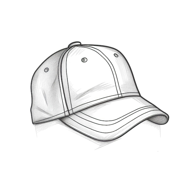 Gorra de béisbol delantera generada por ai.