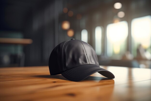 Gorra de béisbol en la mesa Generar Ai