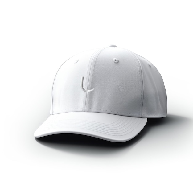 Gorra de béisbol Snapback aislada sobre fondo blanco IA generativa