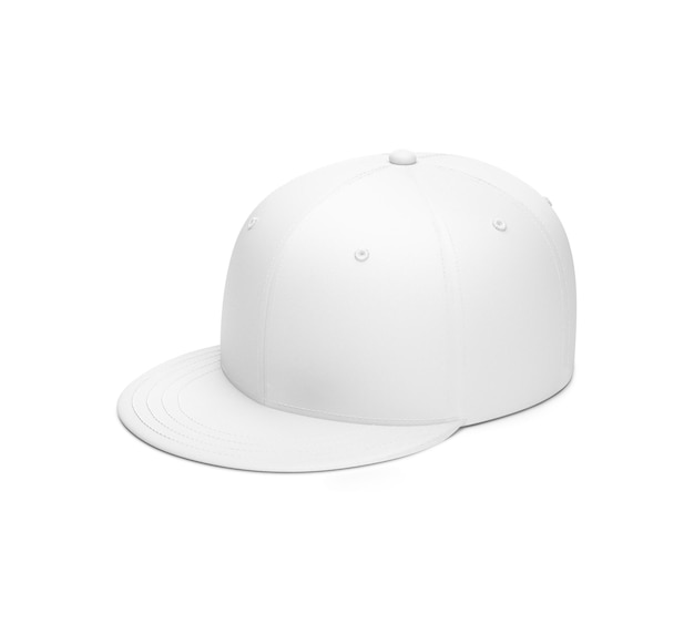 Una gorra blanca con una gorra blanca que dice "t" en el frente.