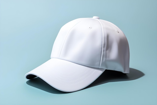 Una gorra blanca con la palabra "t" en ella