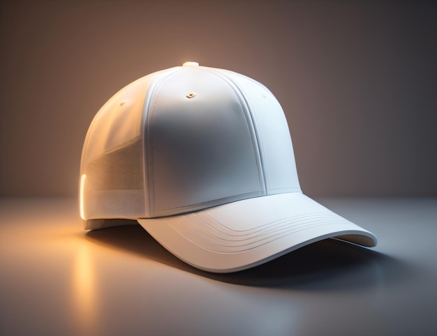 Una gorra blanca con la palabra t