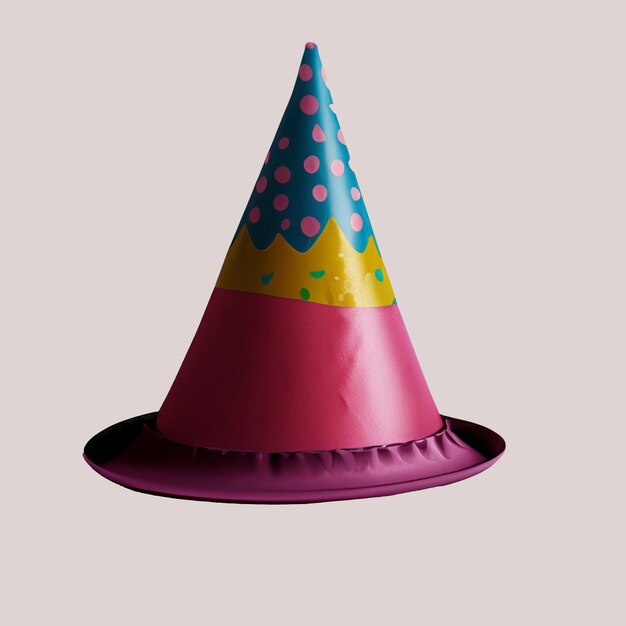 Foto gorra de cumpleaños aislada en fondo transparente o blanco png