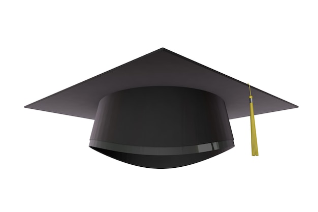 Foto gorra de graduación educación y concepto académico 3d rendering