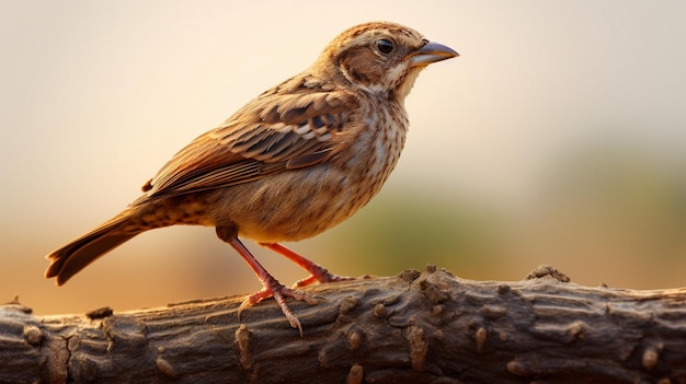 Foto gorrión en la rama passer montanus