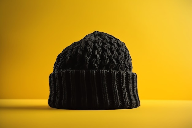 Un gorro corto negro