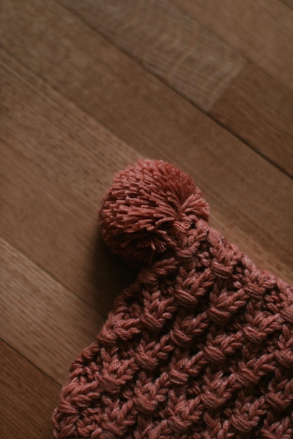 gorro de inverno de tricô para bebê