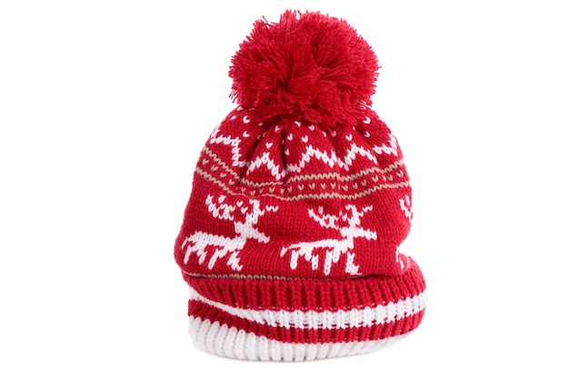 Gorro de esquí bobble invierno rojo reno