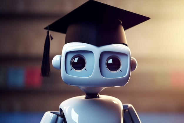 Gorro de graduación de robot Generar Ai