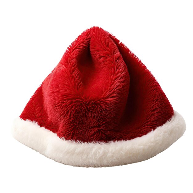 Gorro de Papá Noel aislado sobre fondo blanco o transparente Imagen generada por AI