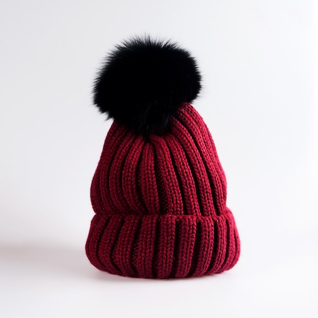 Gorro de punto con bubón