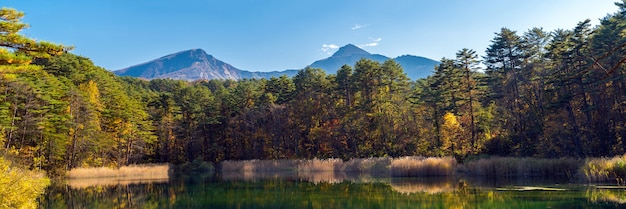 Goshiki-numa Urabandai Fukushima Otoño Japón