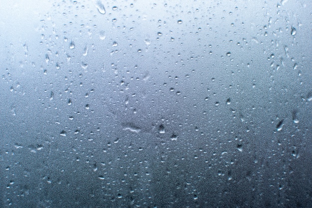 Foto gota de chuva na janela de vidro