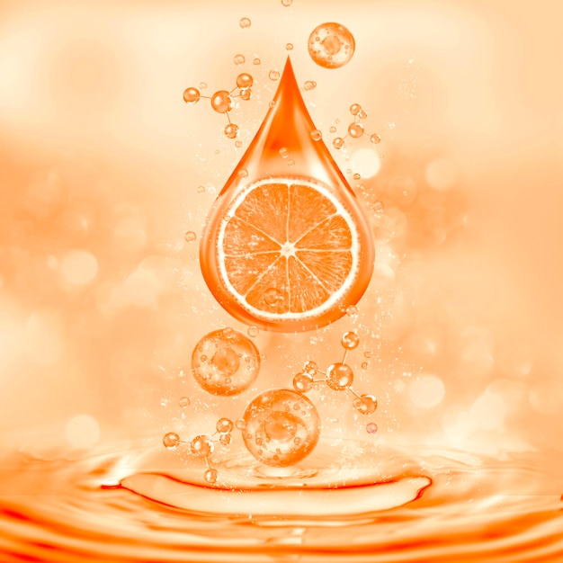 gota de suero de aceite de naranja