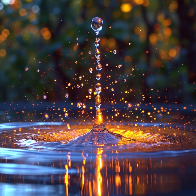 Gotas de agua abstractas