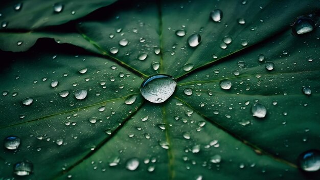 Las gotas de agua en blanco