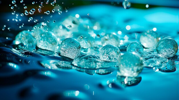 gotas de agua cayendo sobre un fondo negro