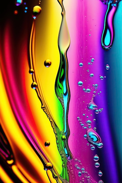 Gotas de agua de colores