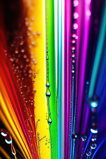 Gotas de agua de colores