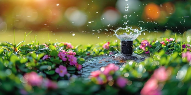 Foto gotas de agua en las flores
