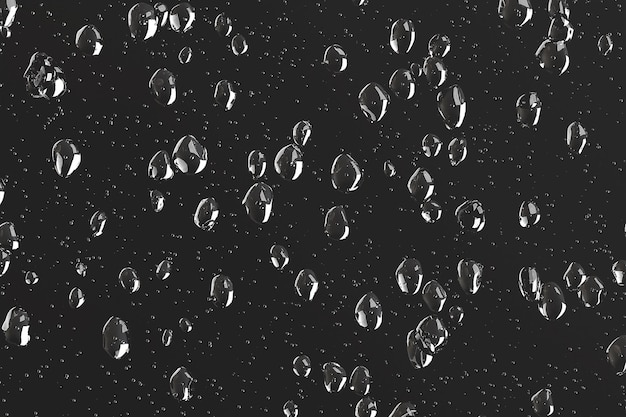 Foto gotas de agua gotas de condensación superpuestas refrescante fondo oscuro