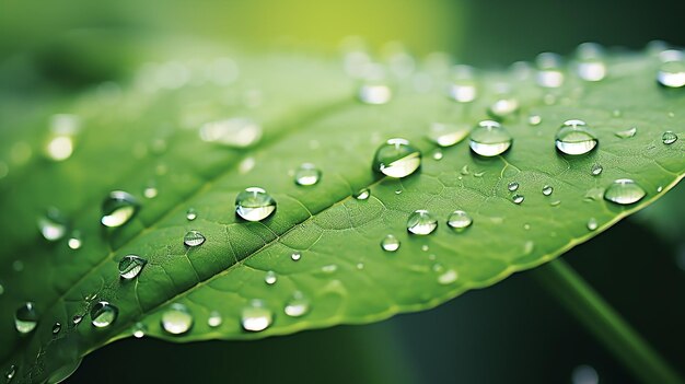 Gotas de agua de lluvia transparentes