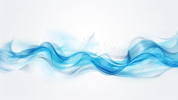gotas de agua salpicaduras olas cascada del océano foto realista