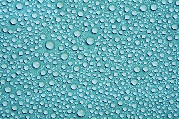 Gotas de agua sobre azul