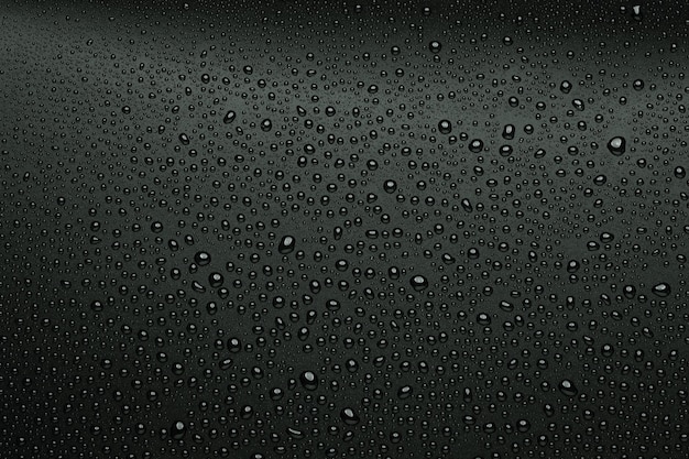 Foto gotas de agua sobre fondo negro