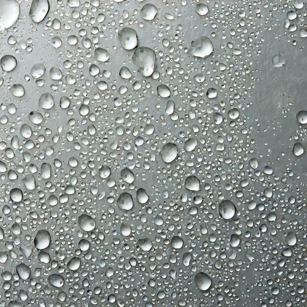 gotas de agua en una ventana con un fondo de gotas de aguas